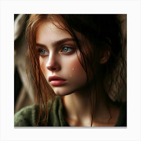 Portrait Of A Girl Canvas Print