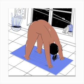 Yoga with confidence 1 Canvas Print