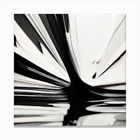 Abstract Black And White Canvas Print