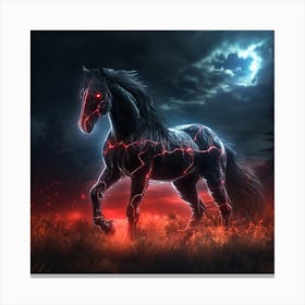 The Evil Horse Canvas Print