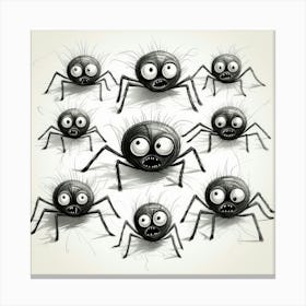 Spiders Cartoon 1 Leinwandbild