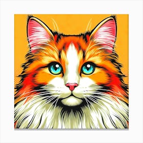 Feline Cat Creative Artwork Illustration 42 Canvas Print