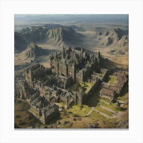 Castle In The Mountains Canvas Print