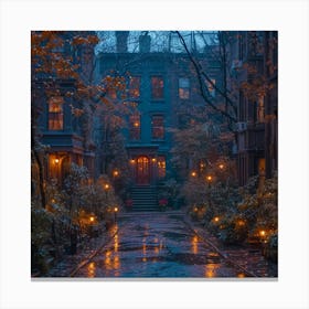 Brooklyn At Night Canvas Print