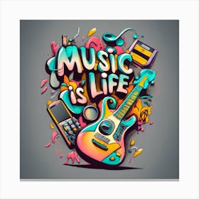 Music Is Life 3 Canvas Print