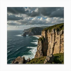 Cliffs Of Portugal Canvas Print