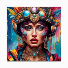 Kaleidoscope Girl Canvas Print