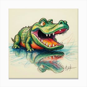 Alligator 5 Canvas Print