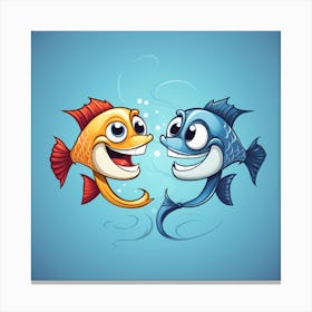 Happy Fishes Canvas Print