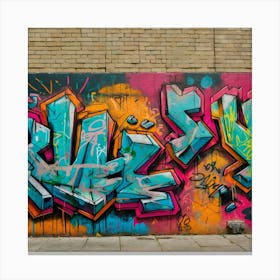 Graffiti Wall Canvas Print