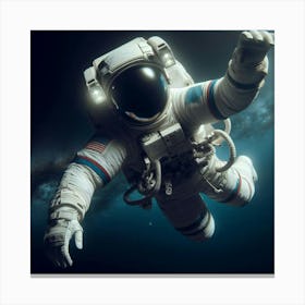 Astronaut In Space 12 Canvas Print