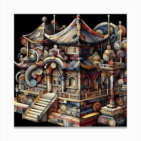 Chinese Temple Canvas Print