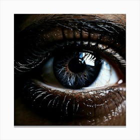 Close Up Of A Woman'S Eye 10 Canvas Print