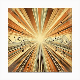 Graphic rays 3 Canvas Print