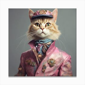 Fashion Cat Canvas Print