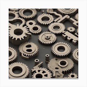 Gears 3 Canvas Print