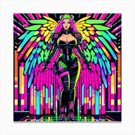 Neon Angel 22 Canvas Print