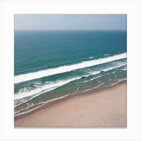 Aerial View Of The Beach Canvas Print