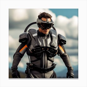 Man In A Space Suit Canvas Print