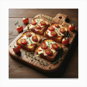 Bread And Tomatoes Canvas Print