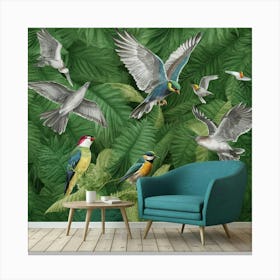 Creat Unique Wall Design With Amazing Birds 2000x2 Wgvfbploriub Smlqf8glw G8sk49nmtiybznbcuqyokg Canvas Print