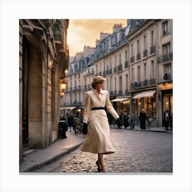 Princess diana at Paris Canvas Print