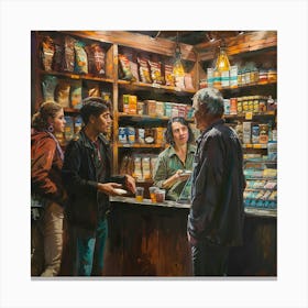 Coffee Shop 1 Canvas Print