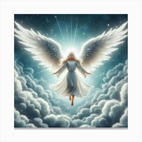 Angel In The Clouds Canvas Print