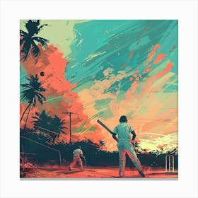 Cricket Painting, Cricket Painting, Cricket Painting, Cricket Painting Canvas Print