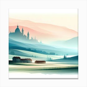 Landscape Of Tuscany Canvas Print