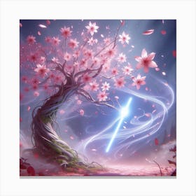 Star Wars Cherry Blossom Tree,The Force in Bloom,Blossoming Hope Canvas Print