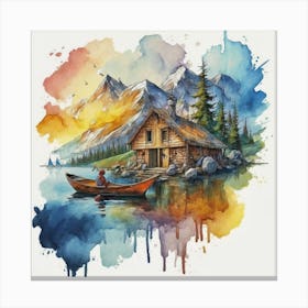 Stunning watercolor landscapes 17 Canvas Print