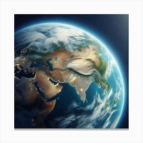 Earth From Space 3 Canvas Print