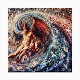Devil And His Angels Canvas Print