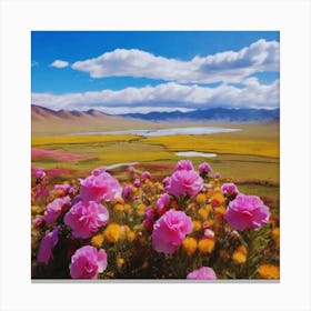Tibetan beautiful Landscape Canvas Print