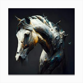 Abstract Horse Painting Canvas Print