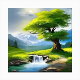 Landscape Painting 214 Canvas Print