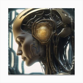 Futuristic Woman 65 Canvas Print