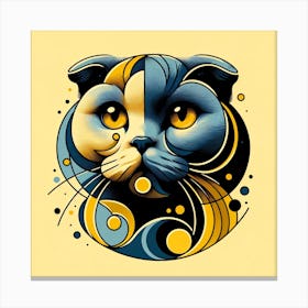Scottish Fold Cat 02 Canvas Print