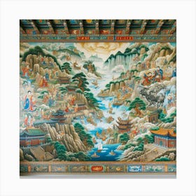 Chinese Mural 2 Canvas Print