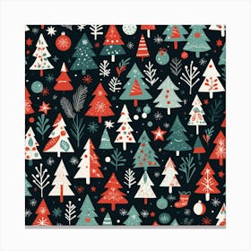 Christmas Tree Pattern 2 Canvas Print