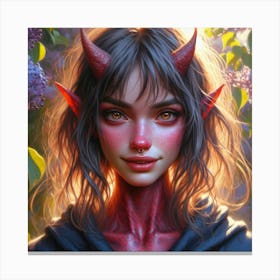 Devil Girl 2 Canvas Print