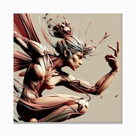 Woman With Wings 1 Canvas Print