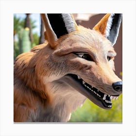 Fox Statue Canvas Print