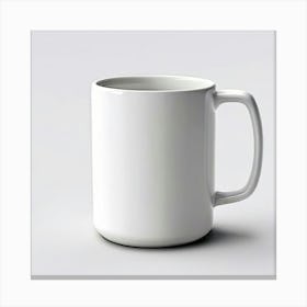 Mock Up Mug Blank Plain Ceramic Customizable Unadorned Empty Clean Simple Minimalist Mo (21) Canvas Print