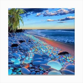 Pebbles On The Beach 2 Canvas Print