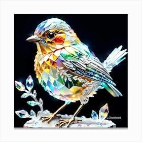 Bird crystal Canvas Print