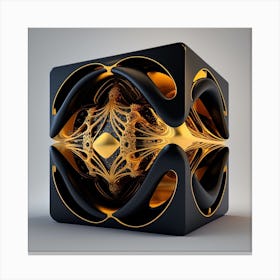 Geometric Cube Canvas Print