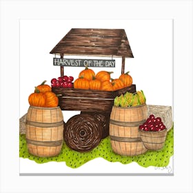 Fall Market Canvas Print