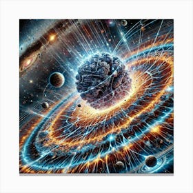 Exulon Warping Space Time Converted Canvas Print